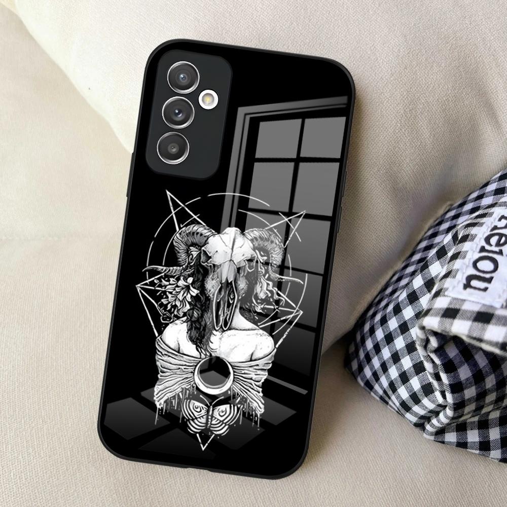 Devil Satan Phone Case For Samsung S24 Ultra S23 S22 S25 S20 Fe S21 Plus A54 A34 A24 A53 A13 A16 Glass Cover