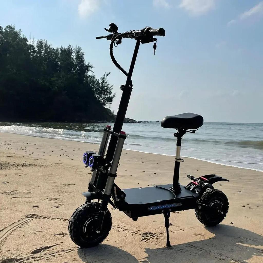 TOURSOR E5B  Foldable Electric Scooter for Adults 6000W Motor 85km/h Speed 120km Range 60V40AH Battery 11-inch Off-road Tires