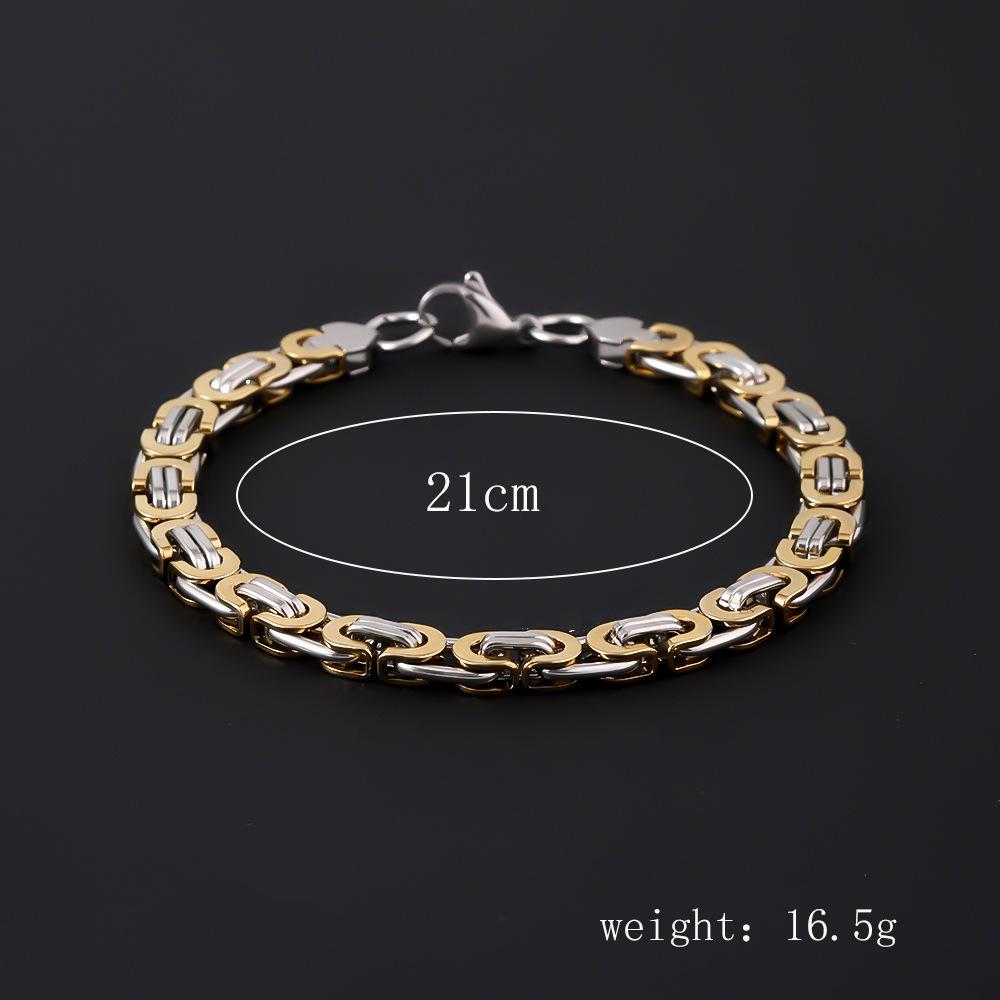Bracciale da Uomo in Acciaio Inossidabile Semplice Prepotente Punk Alto Senso Cubano Acciaio al Titanio Bracciale Gioielli da Uomo