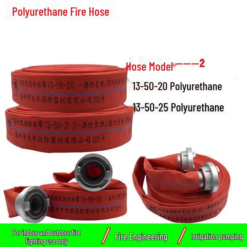 Thickened Fire Hydrant Hose Kit with Straight Stream Nozzle