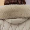 Winter Jackets Middle Age Woman Plus Size Outerwears Hooded Faux Fur Collar Thick Warm Casual Winter Coat Female Parkas