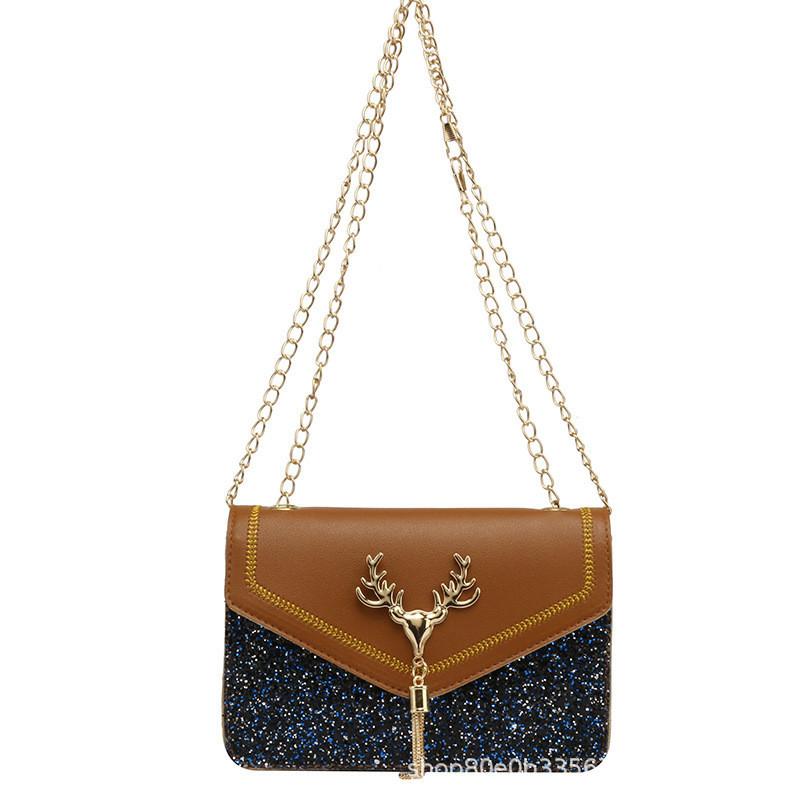 Korean Style Women Bags 2021 Wholesale Ladies Small Square Shoulder Bags коричневый