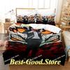 Fox Dveil Kon chainsaw man Bedding Set Printed Bed Set With Pillowcase Bed Duvet Cover Single Double Queen Super King Size
