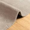 HUARTE Short Pile Rug Soft and Washable Sand Color 120x120cm