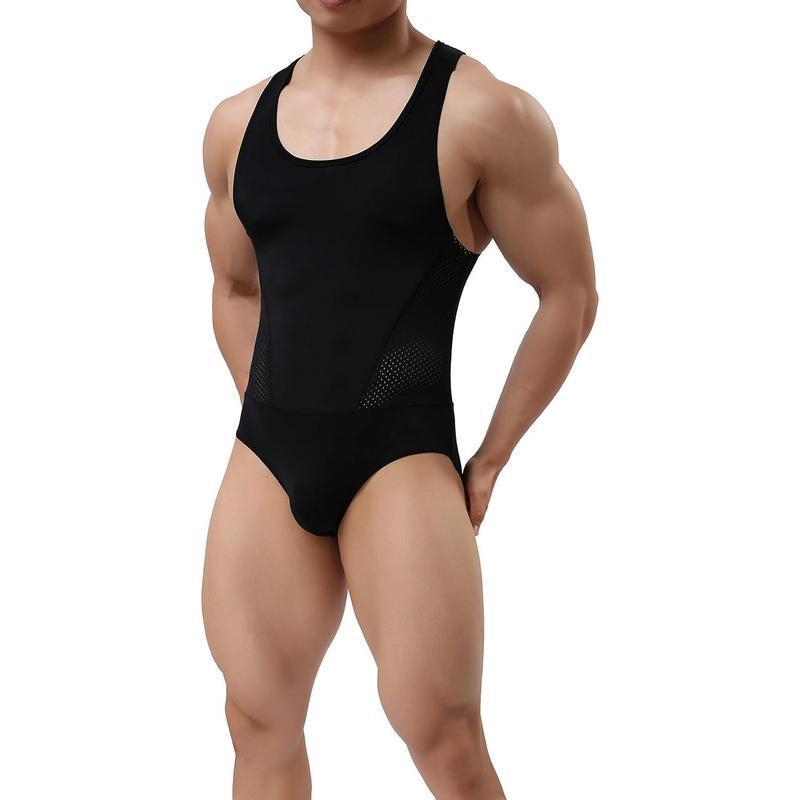 Men's Bodycon Top and Elastic Tight-fitting Pants Set W5160