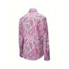 Elegant Women's Long Sleeve Paisley Shirt
