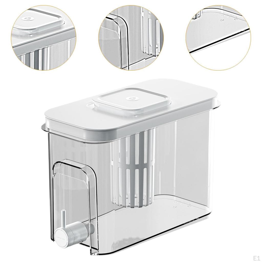 Pojemnik na zimne napoje Dzbanek z kranikiem Beczka na lód Oszczędność miejsca Napój do lodówki