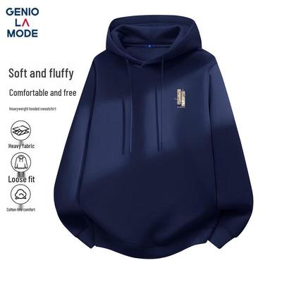 GENIOLAMODE Men's Casual Hooded Sweatshirt