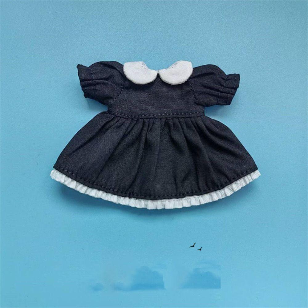 Fashion Dolls Outfits Dresses Puff Sleeve Doll Clothes Skirt  1/11 OB11 Dolls/1/12 BJD