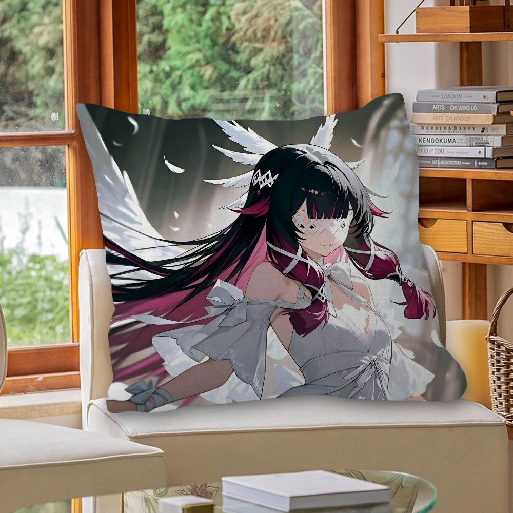 Genshin Impact Columbina Cushion Cover Polyester Sofa Cushions Decorative Throw Pillows Home Decoration Pillowcover