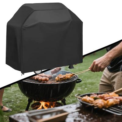 Housse pour barbecue à charbon Housse pour chariot de barbecue Protecteur étanche anti-UV Pour équipement de cuisine extérieure Camping Pique-nique Jardin