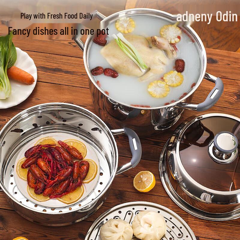 Adneny AS-512 3-stöckiger Fünfschicht-Dampfgarer aus Stahl