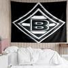 Borussia Monchengladbach Logo Tapestry for Bedroom Aesthetic Classroom Tapestries Wall Hanging for Living Room Dorm Office,Ideal Creative Gift