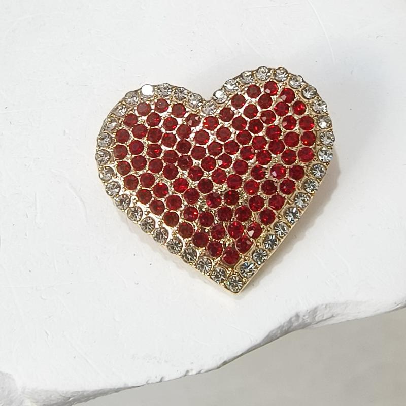 

Романтическая брошь в форме сердца со стразами ко Дню святого Валентина для женщин и мужчин, жемчужные булавки-сердечки, подарок на банкет, вечеринку, рюкзак, аксессуар для украшений A4