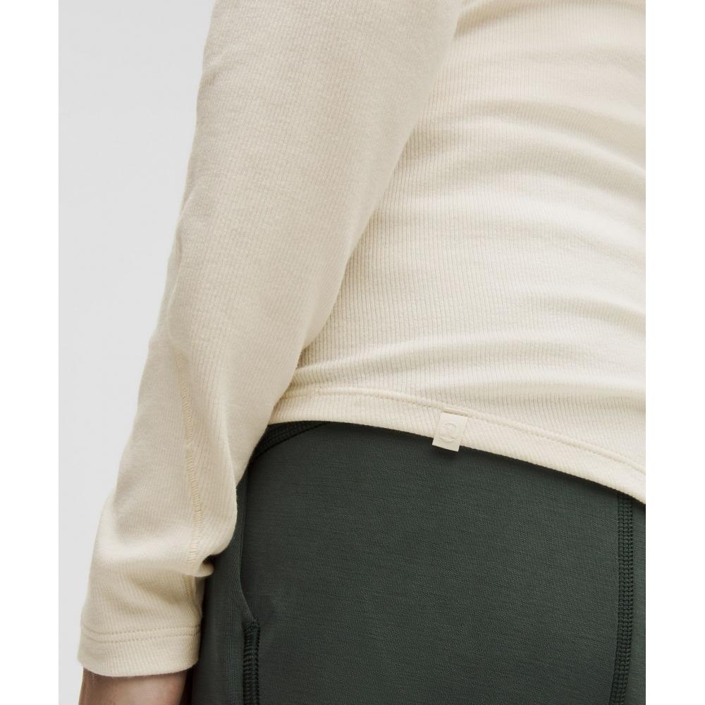 Lululemon Hold Tight Long Sleeve Shirt Light Ivory