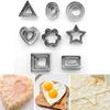 Kitchen Creative Handmade Baking Tools 24pcs/set Stainless Steel Biscuit Mould Portable Round Shape Cake Fondant Accessories