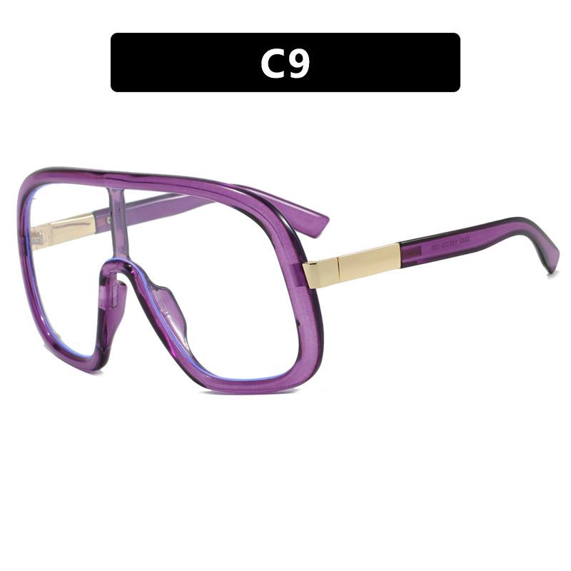 JYL Oversized One-Piece Sunglasses UV400 Unisex Punk Big Frame / 3243