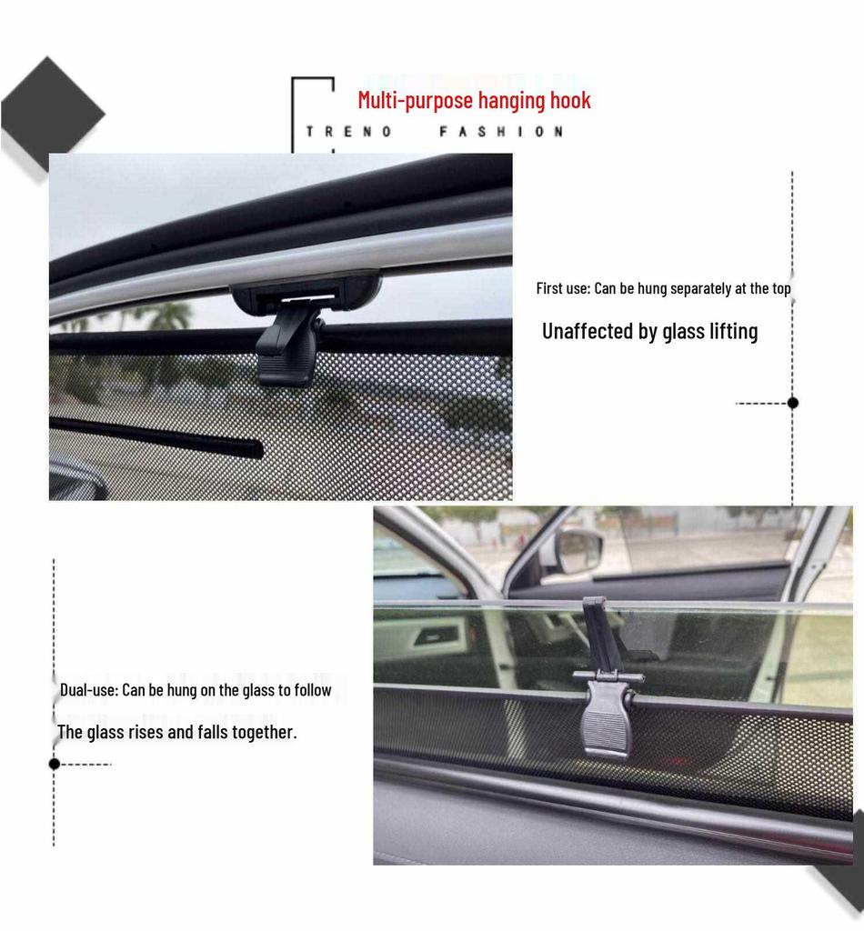 Automatic Car Window Sunshade Curtains - Heat Insulation and Sun Protection