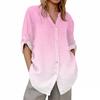 Women's V-neck 3/4 Sleeve Printed Cardigan
