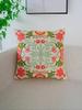 1Pc Colorful Flower Exquisite Embroidery Cushion Throw Pillow Cover Without Insert, For Home Decor