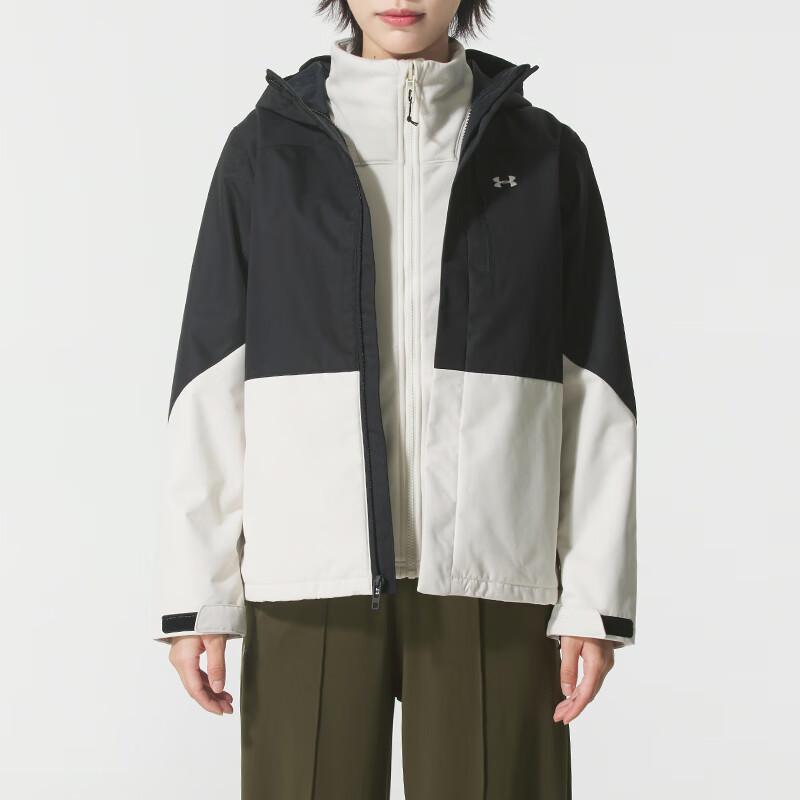 Under Armour Porter 3-in-1 Hautfreundlich Bequem Lässige Jacke Damenjacken Schwarz Weiß 6001005-001