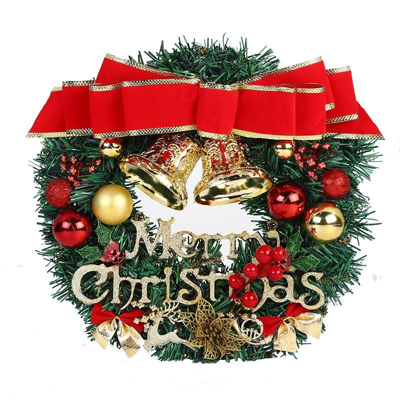 Handgefertigter PVC-Kranz Zur Dekoration des Weihnachtsbaums Festlicher Türhänger und Fenster-Requisite