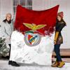 1pc B-Benfica Theme Blanket - Digital Print, Polyester, Cozy for All Seasons, Perfect for Outdoor, and Travel