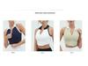 Women's Contrast Collar Sports Fitness Vest: Quick-Dry, High-Elastic, Chest-Padded, Zippered Top for Running & Yoga.