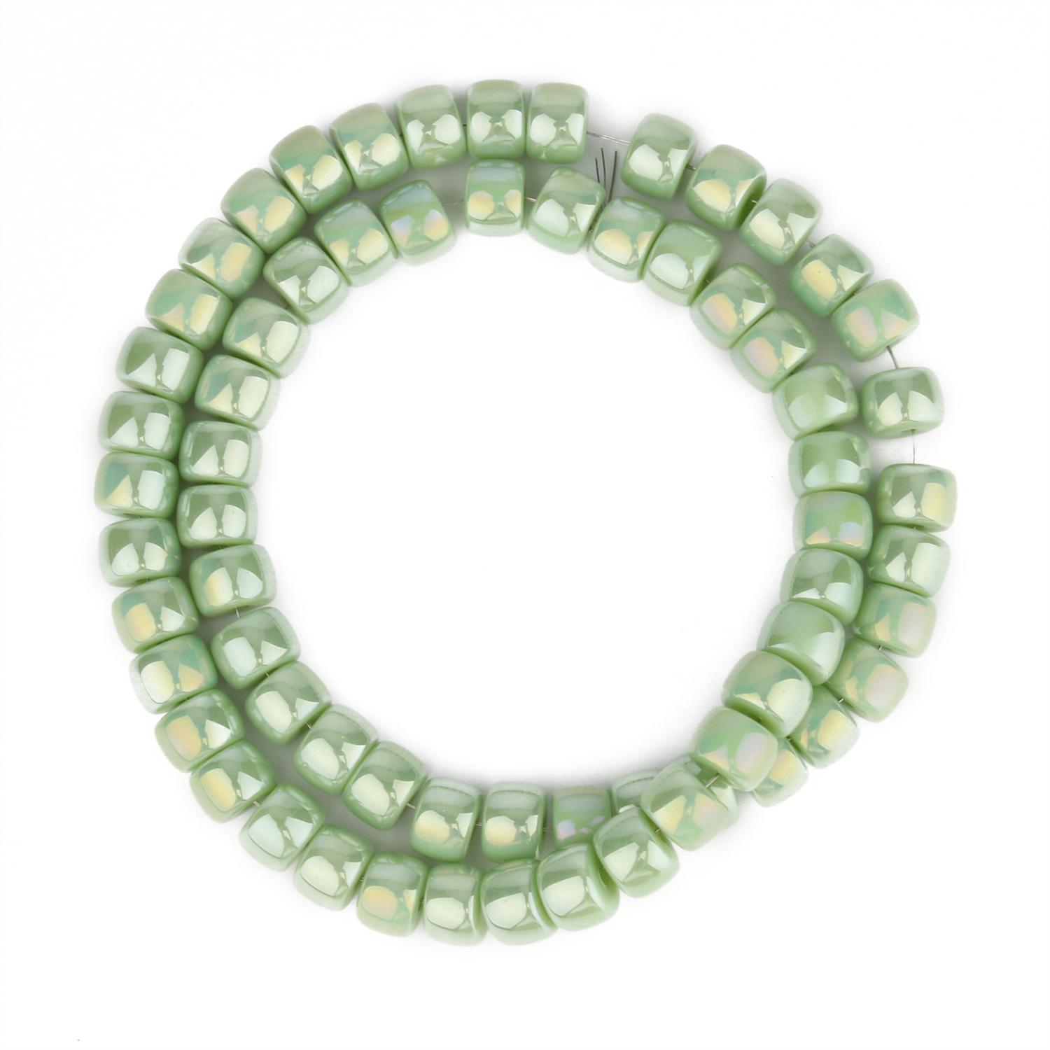 

Натуральний кольоровий скляний кришталь AB, різнокольорові циліндричні намистини для браслетів ручної роботи своїми руками 8x6 мм 8x6mm