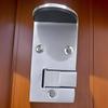 Floor Mount Door Stop Stainless Steel Door Stop 2 Pieces Safety Wedges With Rubber Pads For Apartment Travel Fast Food