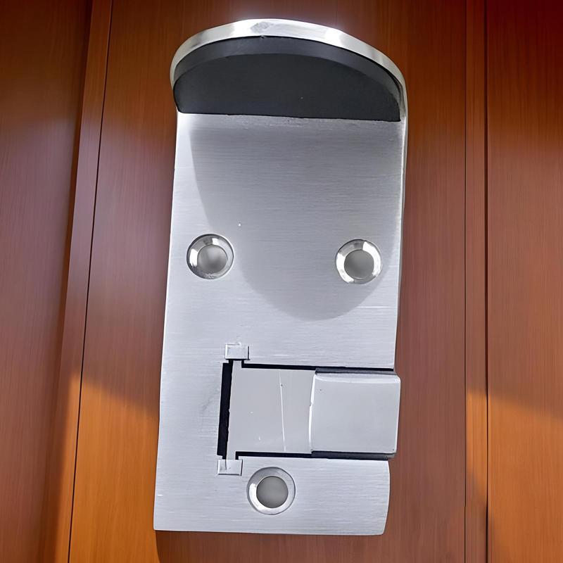 Floor Mount Door Stop Stainless Steel Door Stop 2 Pieces Safety Wedges With Rubber Pads For Apartment Travel Fast Food