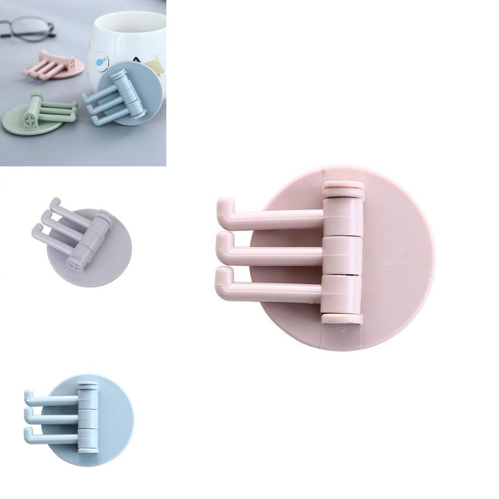 Versatile Rotatable Seamless Adhesive Hook Ideal For Kitchen Towel Wall Hanger Organization