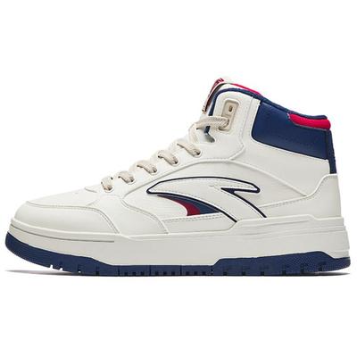 Zapatillas altas de forro polar 982 para hombre, informales, modernas, cálidas, antideslizantes y resistentes al desgaste, color blanco, azul y rojo, 112448961-1