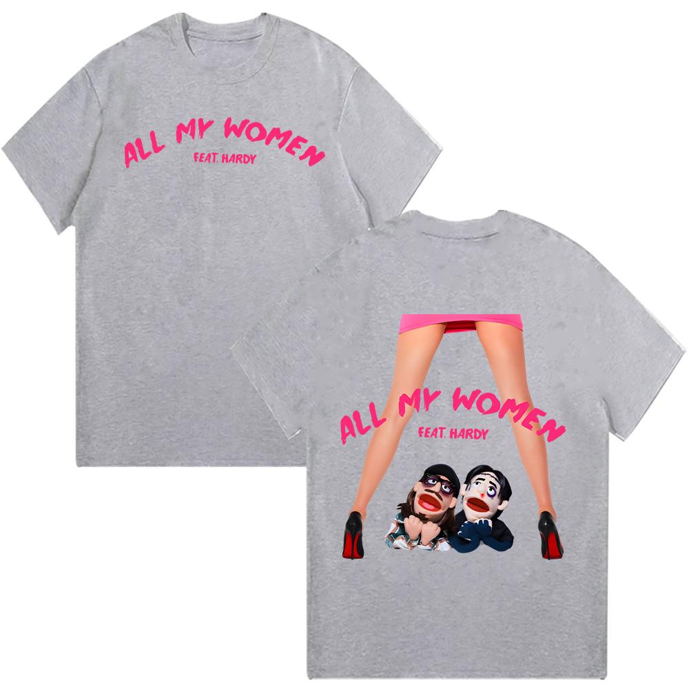 

Футболки с графикой Falling In Reverse All My Women Мода хип-хоп Забавные гранжевые футболки Летний топ из высококачественного хлопка с круглым вырезом Унисекс XXL серый