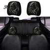 Universal Fit Car Seat Accessories 2Pcs Halloween Headrest Covers, Creepy Ghost Face Interior Protection for Vehicles Protector, Breathable Auto Decor