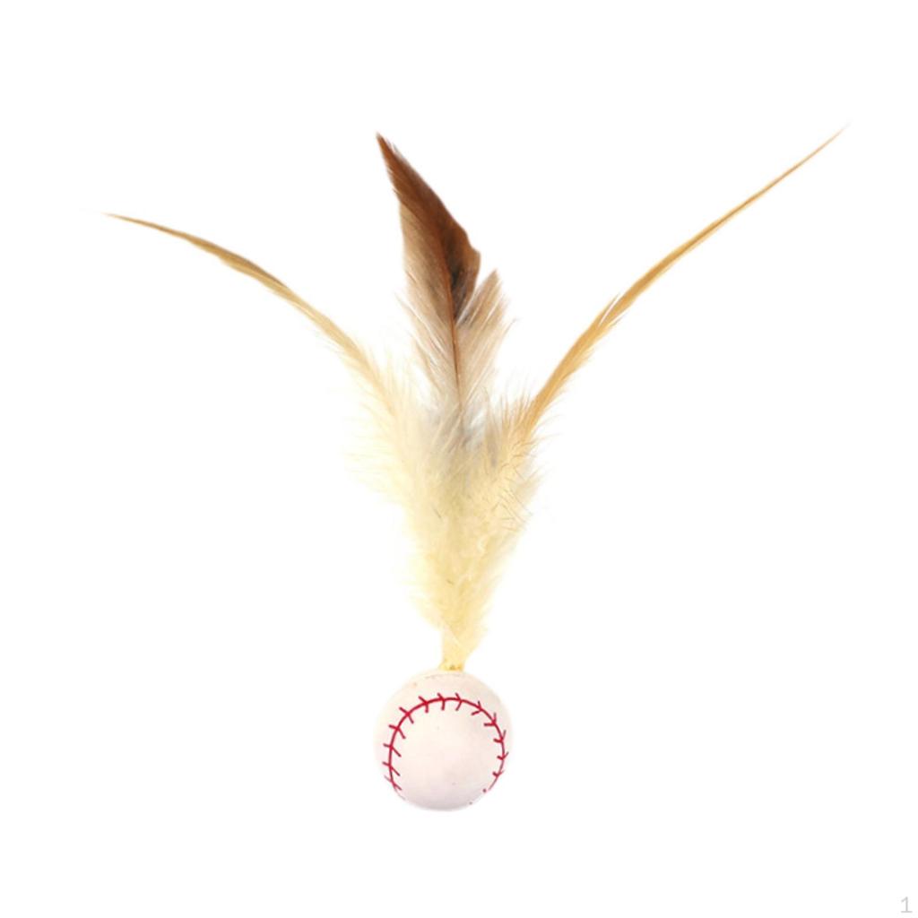 Bouncy Ball Toy Interactive Cats Teaser Bite Resistant Tail for