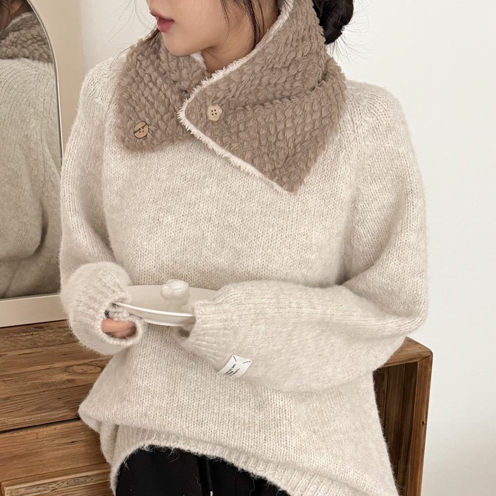 

BLUE CITY [Нет бума для холодных волн] Зимний кашне Woody Button на шею Polar Neck Warmer, 3 цвета