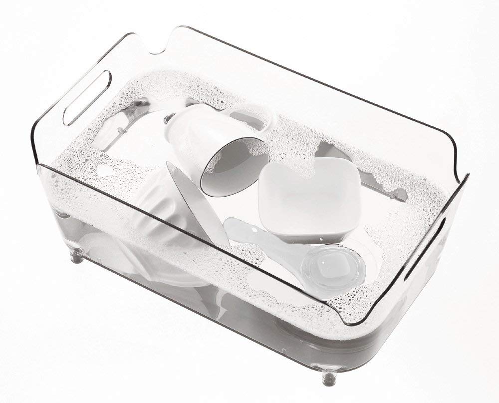 PEARL METAL Dish Drainer Basket (Clear), 38cm Wide x 24cm Deep x 15cm High, ACLEAR HB-3800