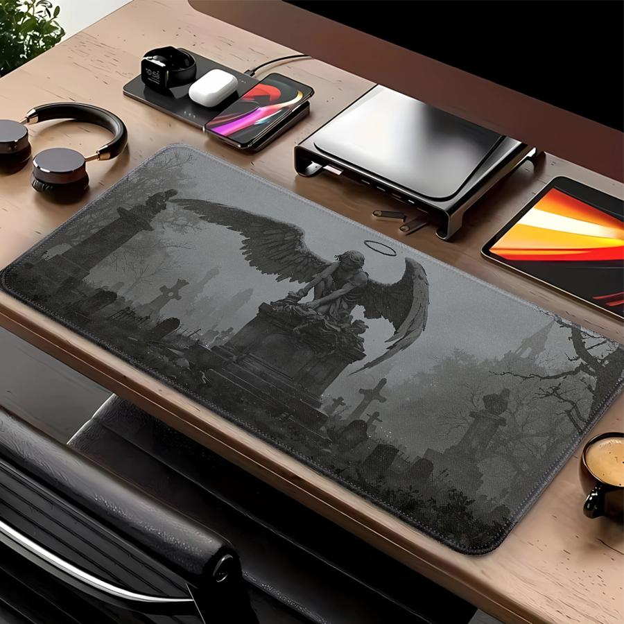 

Mouse Pad Game Console Pad Keyboard Mouse Pad Desk accessories office Pad Computer Laptop Pad rubber The Dark Angel 220x180x2mm