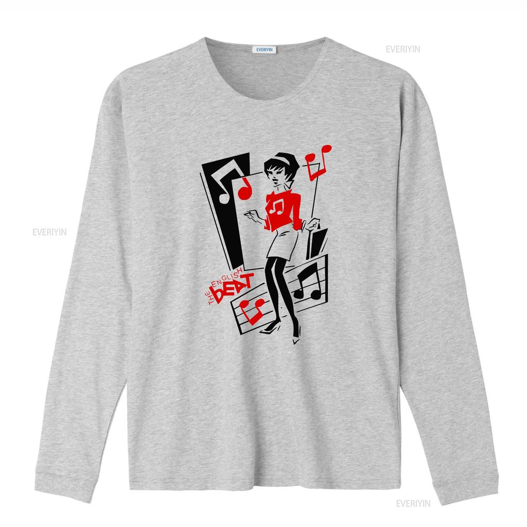 English Beat Anos 80 Britânico Espelho no Banheiro Ska Mais Vendido Camiseta 462 vintage Lavada Versátil streetwear