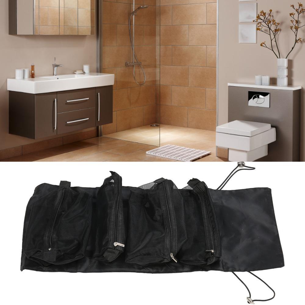 Large Capacity Hanging Toiletry Bag Foldable Travel Wash Bag Roll Up Makeup Bag For Travel