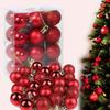 Pack of 24 Christmas Tree Decoration Balls Ornaments Hanging Props Xmas Tree Décor Accessories - Christmas Decorations Items for Home Decor Office