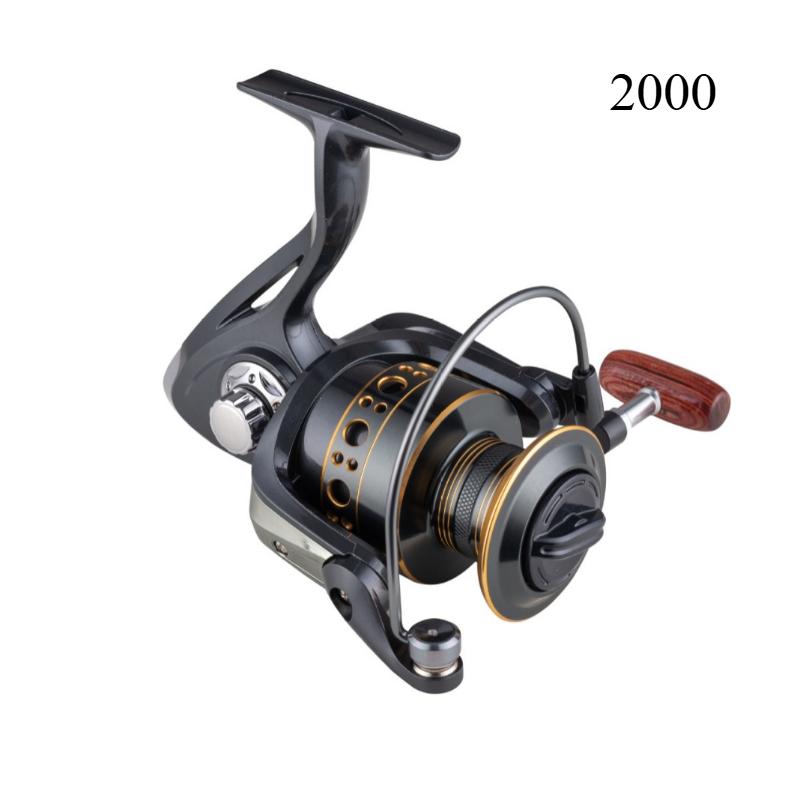 

Металлическая шпуля Рыболовная катушка BK Высокопрочный корпус Быстрая укладка лески Дальний заброс Катушка для микроджига Подходит для многоводной рыбалки Удилище для морской рыбалки 2000 чёрный