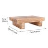 Portable Wood Step Stool Multifunctional Bedside Bathroom & Kitchen Stool with 400 Load Capacity Solid Wood Foot Stool