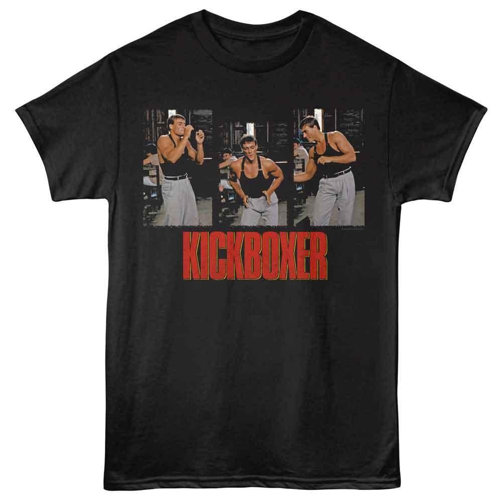 Kickboxer - Dance - Front Print Adult Short Sleeve Solid T-Shirt - Black