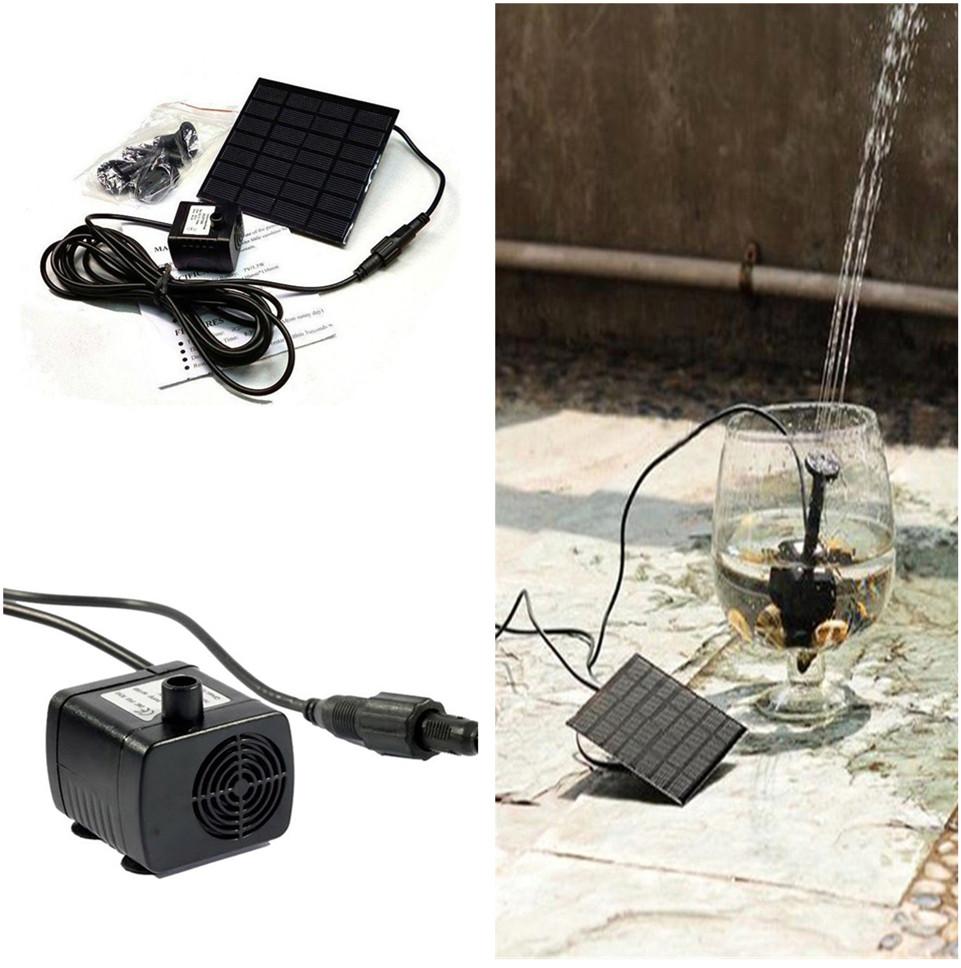 Solar Fountain Water Pump Panel Garden Pond Pool Submersible Watering Kit