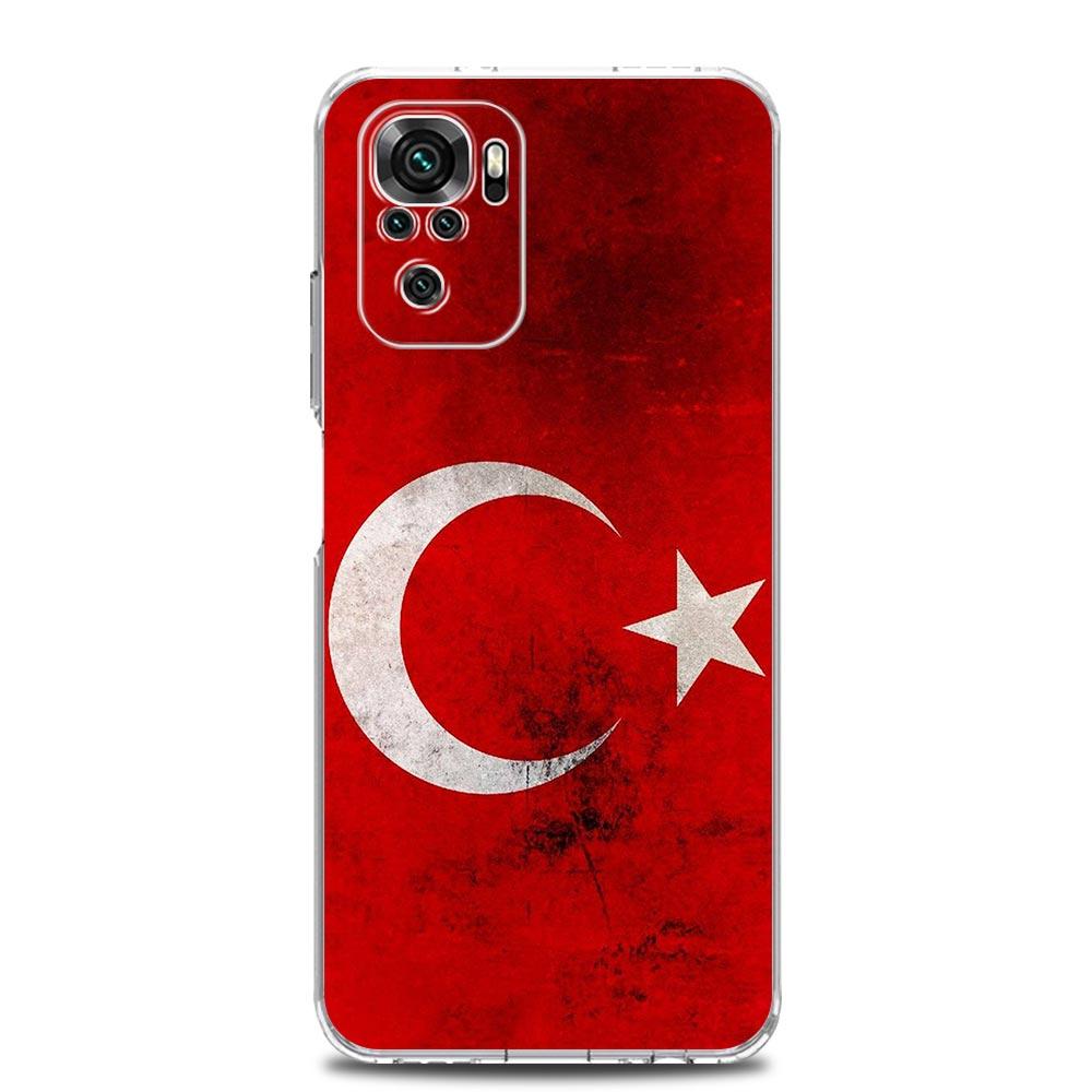 

Phone Case For Xiaomi Redmi Note 14 13 12 5G 9 8 10 11 Pro Plus 4G 9T 13C 12C 10C 9C 9A Clear Soft Cover Turkey Turkish Flag Redmi Note 12Pro 4G
