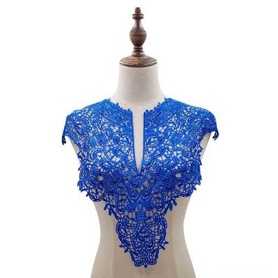 Off Haft Duże Kwiaty Koronki Dekolt Tkaniny DIY Kołnierz Koronkowe Tkaniny na Materiały Do Szycia Rzemiosła