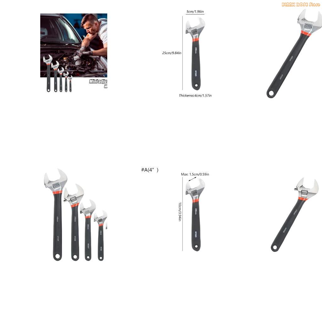 K1AE Upgraded Multifunctional Pipe Wrench Opening Adjustable Household Heavy Duty