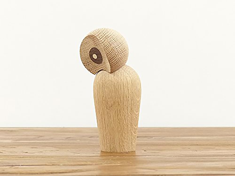 (hej!und) Paul Anker Hansen Eulen-Reproduktion (Natürlich) / Objekt Figur Nordische Waren